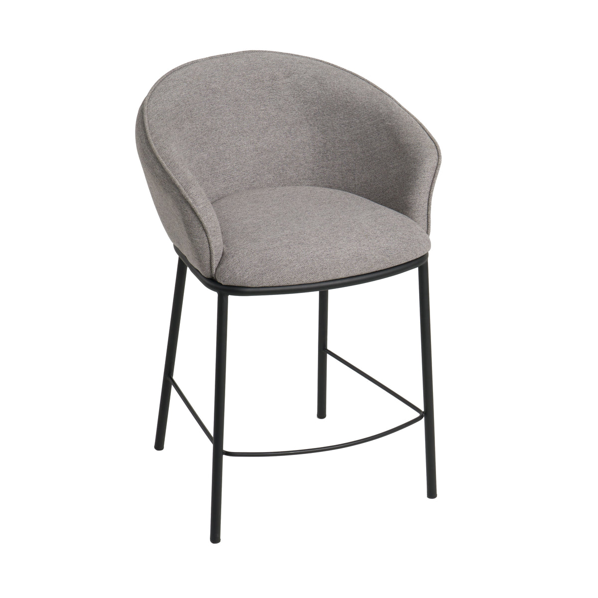Rumi - Modern Grey Counter Stool — view 4