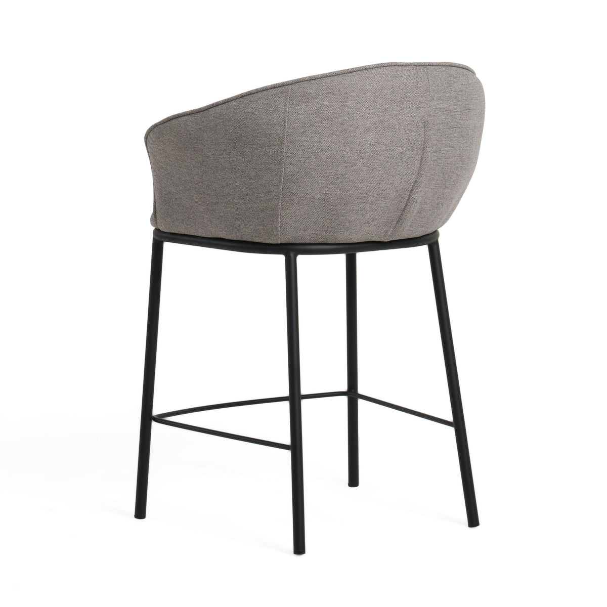 Rumi - Modern Grey Counter Stool — view 5