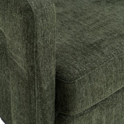 Ryan - Modern Olive Green Fabric Swivel Accent Chair — view 4