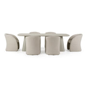 Anchor - Outdoor Grey Olefin + Stone 7-Piece Dining Set — view 2