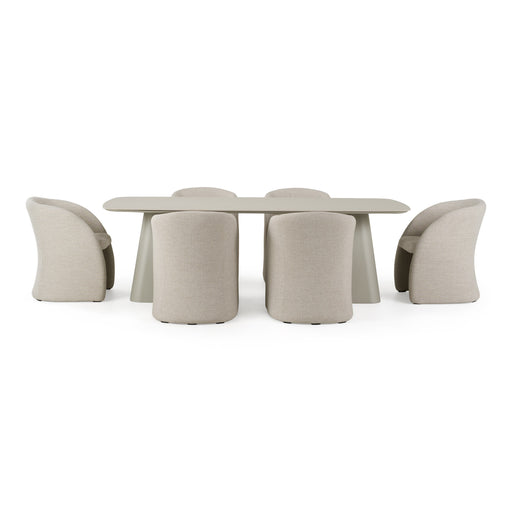 Anchor - Outdoor Grey Olefin + Stone 7-Piece Dining Set — view 2