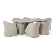 Anchor - Outdoor Grey Olefin + Stone 7-Piece Dining Set — view 3