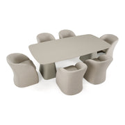 Anchor - Outdoor Grey Olefin + Stone 7-Piece Dining Set — view 5