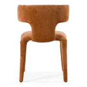 Saehee - Modern Rust Velvet Dining Chair — view 3