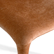 Saehee - Modern Rust Velvet Dining Chair — view 4