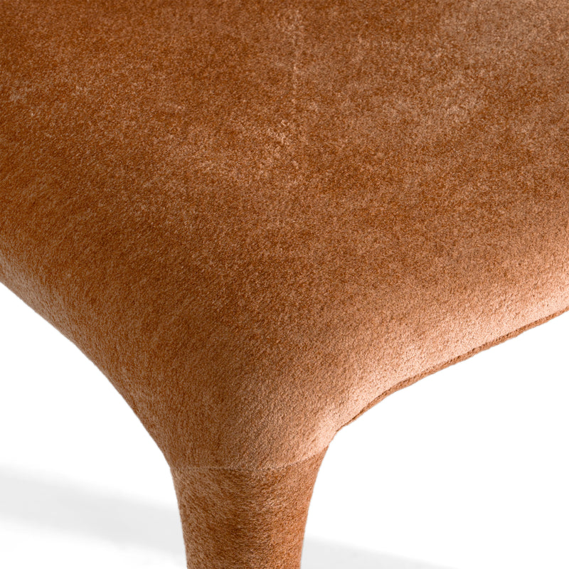 Saehee - Modern Rust Velvet Dining Chair — view 4
