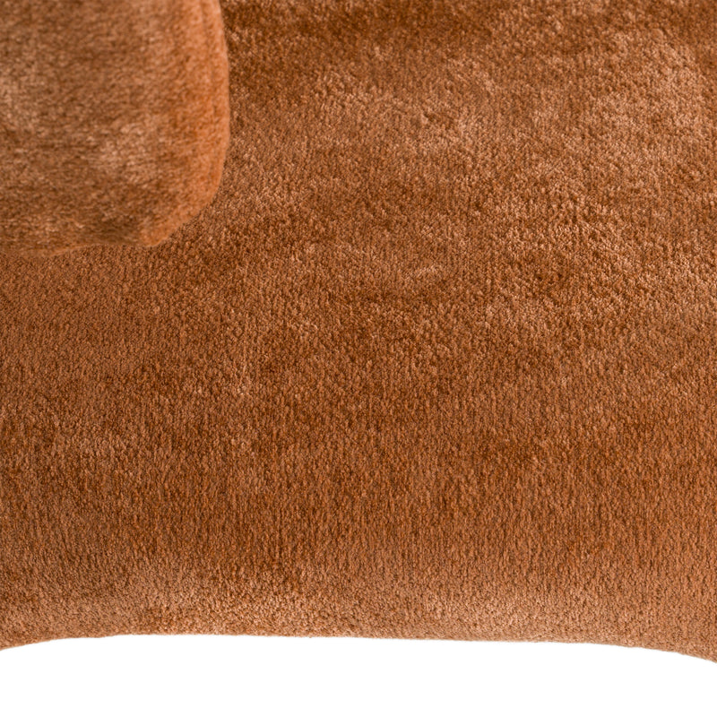 Saehee - Modern Rust Velvet Dining Chair — view 5