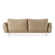 Saint Tropez - Modern Italian Beige Leather Sofa — view 3