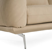 Saint Tropez - Modern Italian Beige Leather Sofa — view 4