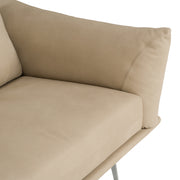 Saint Tropez - Modern Italian Beige Leather Sofa — view 5