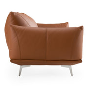 Saint Tropez - Modern Italian Cognac Leather Sofa — view 2