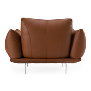 Saint Tropez - Modern Italian Cognac Leather Accent Chair — view 4