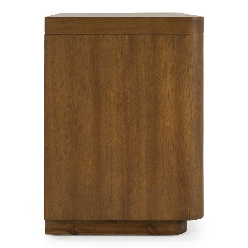 Salazar - Modern Acacia Nightstand — view 2