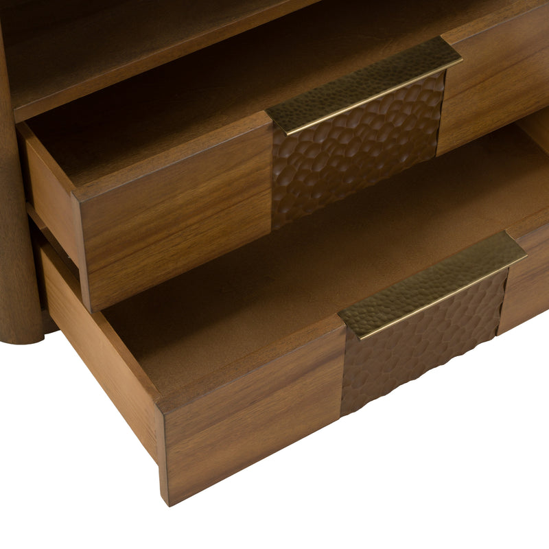 Salazar - Modern Acacia Nightstand — view 5