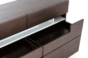 Ceres - Contemporary Brown Oak and Grey Dresser w/ LED Light — view 3