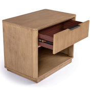 Santa Monica - Modern Natural Oak Nightstand — view 4