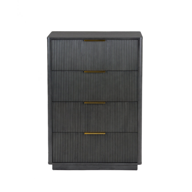 Santa Monica - Modern Grey Wash Chest — view 3