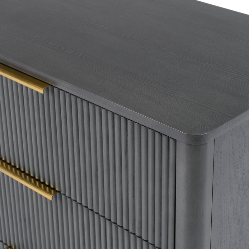 Santa Monica - Modern Grey Wash Dresser — view 5