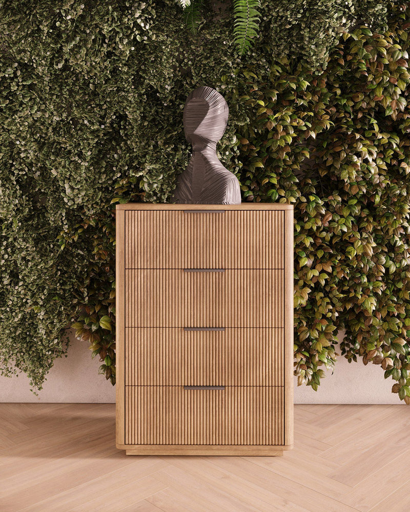 Santa Monica - Modern Natural Oak Chest — view 2