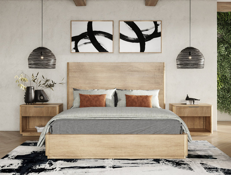 Santa Monica - Modern Natural Oak Nightstand