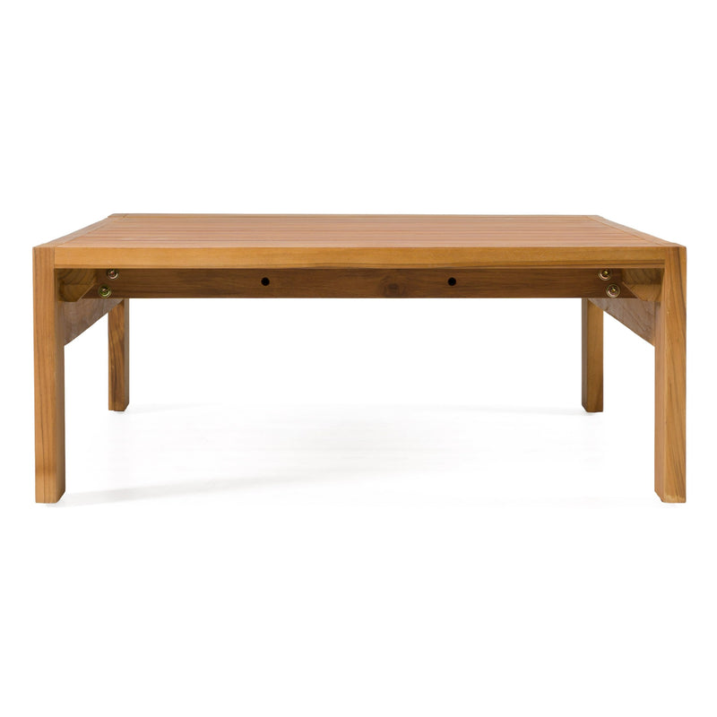 Santorini - Outdoor Natural Teak Coffee Table — view 3