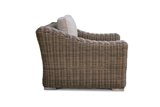 Sapelo Outdoor Beige Wicker Chair — view 2