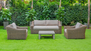 Sapelo Outdoor Grey Acacia Coffee Table — view 3