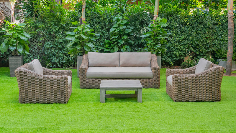 Sapelo Outdoor Grey Acacia Coffee Table — view 3
