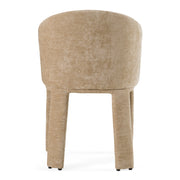 Sarkis - Modern Beige Velvet Dining Chair — view 3