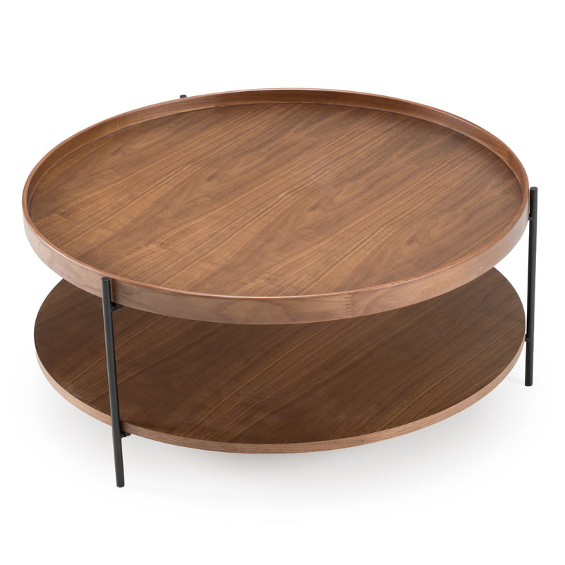 Savoy - Modern Walnut Large Coffee Table — view 2