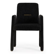 Scahill - Modern Black Fabric Dining Chair