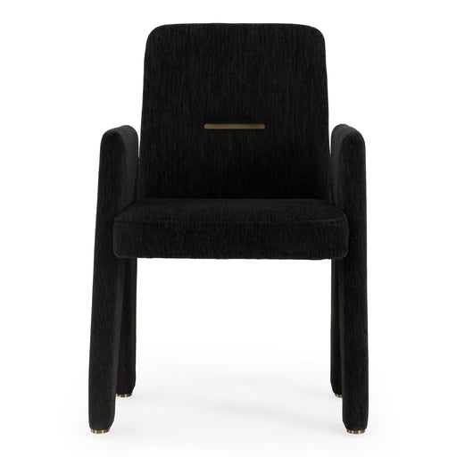 Scahill - Modern Black Fabric Dining Chair