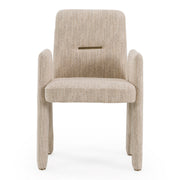 Scahill - Modern Beige Fabric Dining Chair