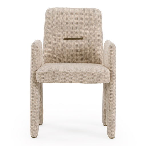 Scahill - Modern Beige Fabric Dining Chair