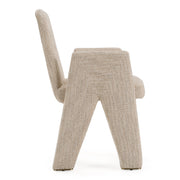 Scahill - Modern Beige Fabric Dining Chair — view 3