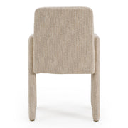 Scahill - Modern Beige Fabric Dining Chair — view 5