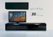 MO-USA3 Modena Modern Black TV Entertainment System Made In Italy — view 5