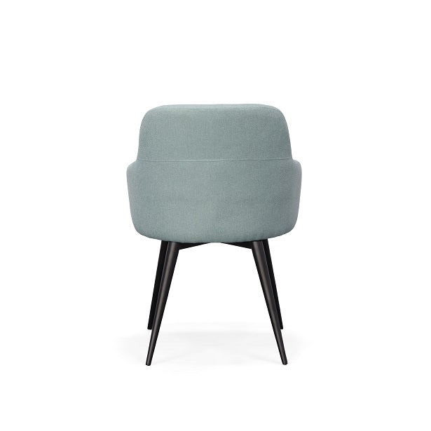 Scranton - Modern Teal & Black Dining Chair — view 3