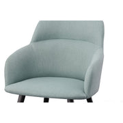 Scranton - Modern Teal & Black Dining Chair — view 4