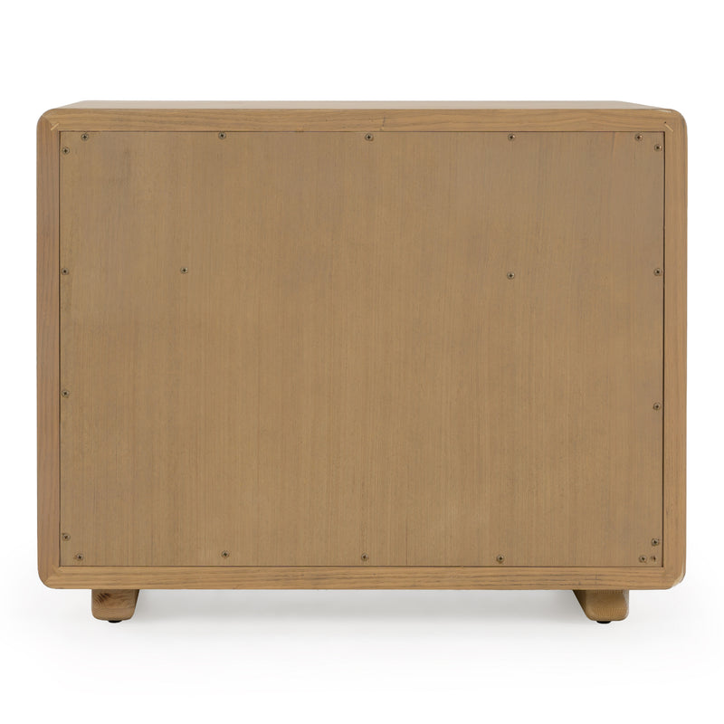 Sergio - Modern Natural Oak Nightstand — view 3