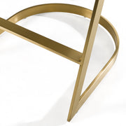 Shandra - Beige Leatherette + Gold Counter Stool — view 5