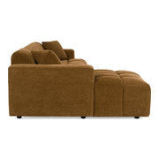 Shapiro - Modern Brown Fabric Sectional Sofa w/ Left Facing Chaise — view 5