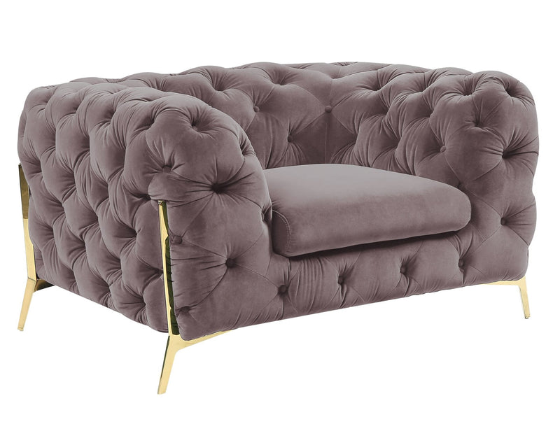 Sheila - Transitional Silver Fabric Chair — view 2