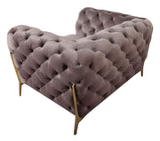 Sheila - Transitional Silver Fabric Chair — view 3