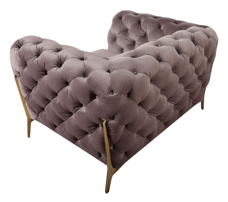 Sheila - Transitional Silver Fabric Chair — view 3
