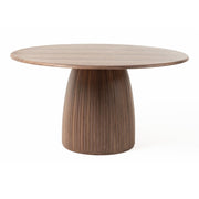 Sheridan - Mid-Century Modern Walnut Round Dining Table — view 5