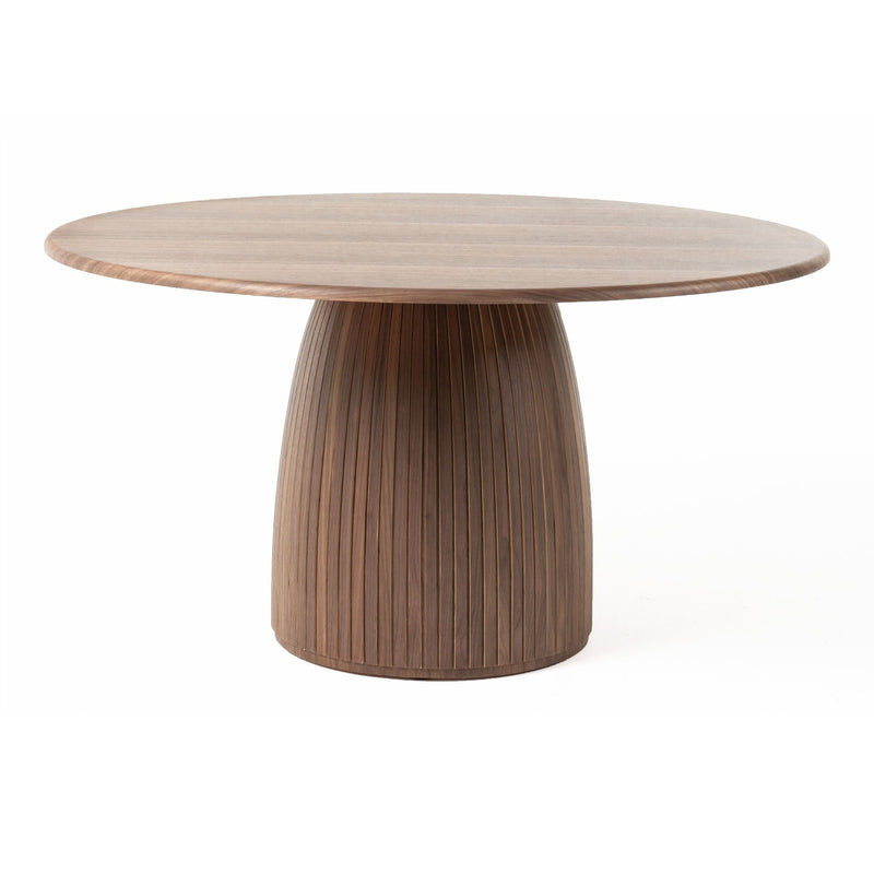 Sheridan - Mid-Century Modern Walnut Round Dining Table — view 5