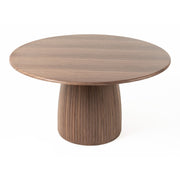 Sheridan - Mid-Century Modern Walnut + Grey Fabric Dining Set — view 2