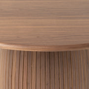 Sheridan - Mid-Century Modern Walnut + Grey Fabric Dining Set — view 4