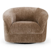Sheth - Modern Brown Fabric Accent Chair — view 3
